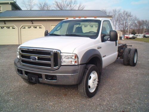 2005 ford f-550 super duty xlt cab and chassy 6.0 6 speed manual with pto f-450