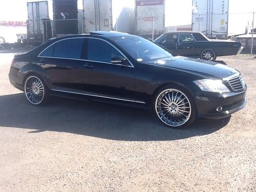 2008 mercedes s550 black 22 inch dubs