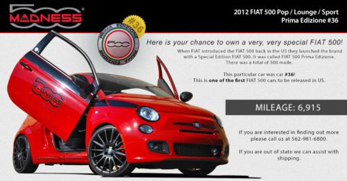 Fiat 500 sport prima edizione #36 customized by 500 madness - only 6,000 miles!