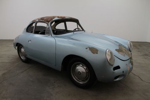 1963 porsche 356b coupe,light blue. certificate of authenticity,original car