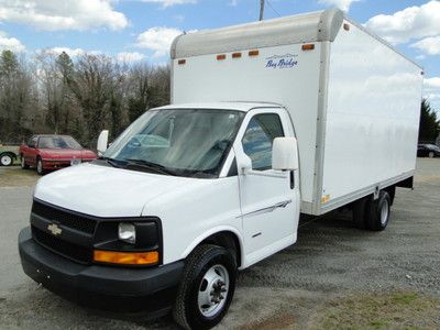 2007 chevrolet express box truck duramax diesel rebuilt salvage title  repaired