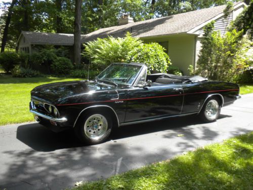 1965 chevrolet corvair corsa convertible, 4-speed, triple black.64k miles. clean