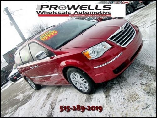 2008 chrysler town &amp; country limited minivan loaded 3 tvs navigation dvd players