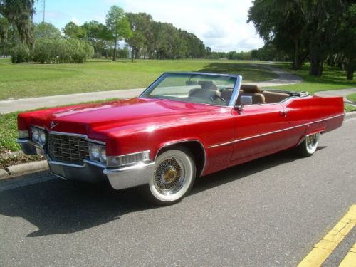 1969 cadillac deville convertible, leather interior, wire wheels, power top !!!