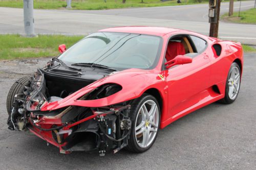 2006 ferrari 430 coupe f1 6k miles repairable salvage damaged runs and drives !!