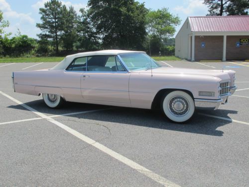 1966 pink cadillac deville convertible 2-door 425