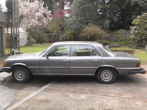 1979 mercedes benz 450 sel,metallic gray/cream,clean,4 door,w/ 6.9 luxuries