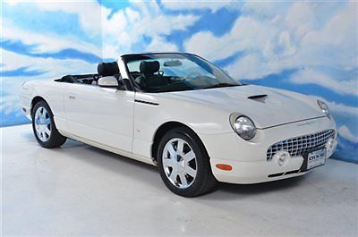 2003 ford thunderbird convertible - hard top - soft top - both tops - leather