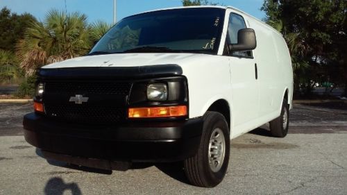 2008 chevrolet express cargo van 2500 with partition wall and cargo shelves