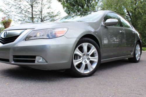 2009 acura rl sh-awd tech pkg hail damage salvage rebuildable no reserve auction