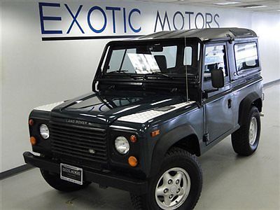 1997 land rover defender 90 hardtop awd! air-conditioning 16-whls cdplyr 1-owner