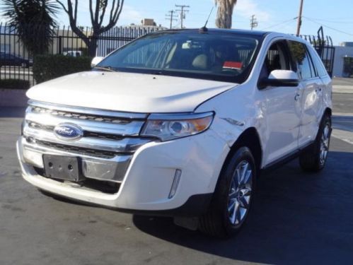 2013 ford edge limited damaged fixable rebuilder salvage runs! cooling good!
