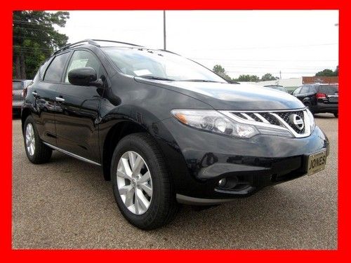 New 2012 nissan murano fwd sl nav package msrp $40955