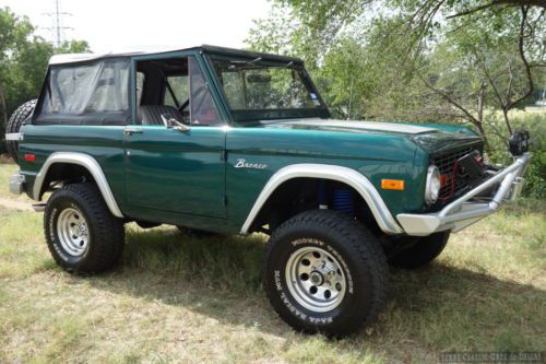 1975 ford bronco 4x4 classic - built 302 v8 - warn winch - 2 tops - video