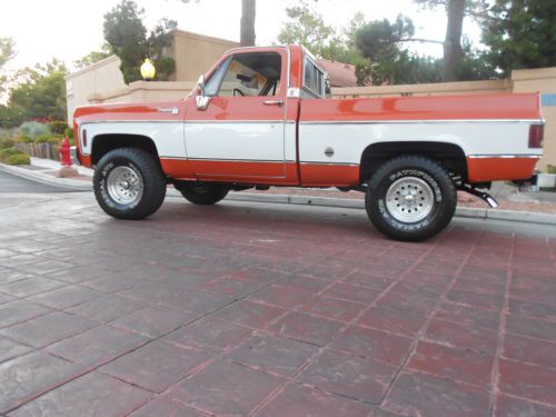 Chevrolet cheyyene short bed truck 4x4 all original pickup 1975 c-10 no reserve!
