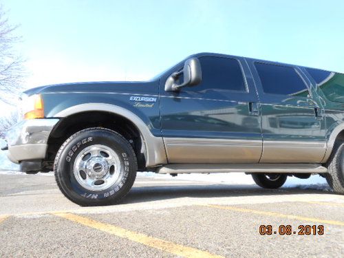 No reserve! ford excursion limited sport utility 4-door 7.3l powerstroke diesel