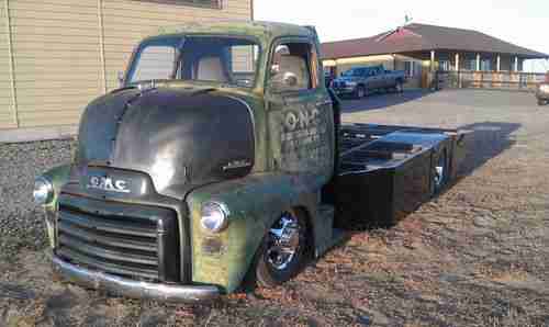 Sell used 1950 GMC COE truck, cummins diesel, bags, 15 ft ...