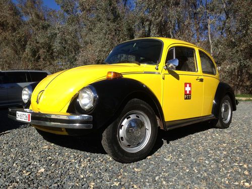 1974 vw super beetle with sunroof