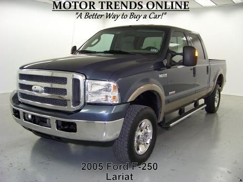 4x4 fx4 lariat diesel crew leather park assist boards tow 2005 ford f-250 137k