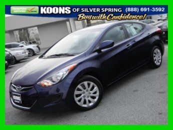 2011 hyundai elantra sedan sirius xm radio! gas saver! carfax one-owner!