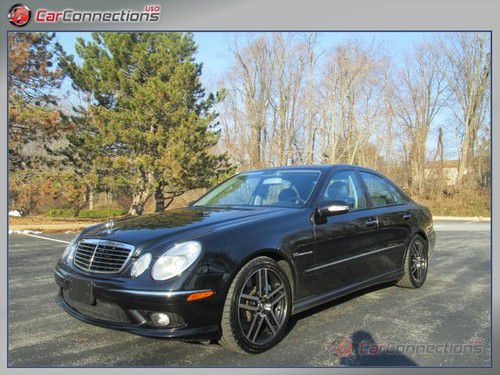 2003 mercedes e55 amg supercharged loaded black no accident clean carfax
