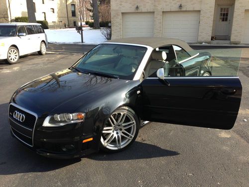 2008 rs4 cab black/lt grey 10k in extras car is mint