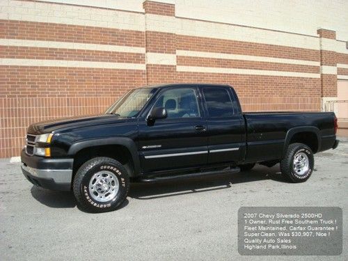 2007 chevy silverado lt 2500hd extended cab 1 owner fleet maintained carfax nice