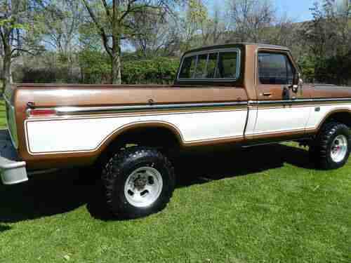 Sell used 1976 FORD F250 RANGER HIGHBOY 4X4 37K MILES 60 ...