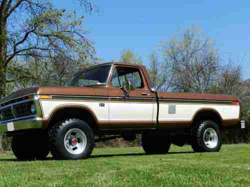 Sell used 1976 FORD F250 RANGER HIGHBOY 4X4 37K MILES 60 ...