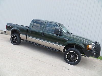 99 f250 lariat (7.3) power-stroke 4wd swb lifted bumpers carfax 20s nitto texa$!
