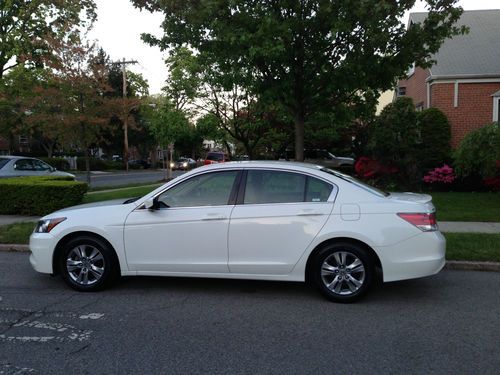2011 honda accord se white with tan leather interior automatic clean!!