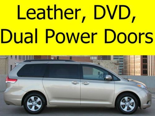2011 toyota sienna with leather, dvd, heated seats, warranty and more!