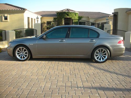 2008 bmw 750li 1 owner extended warranty chrome factory wheels nav parking sens