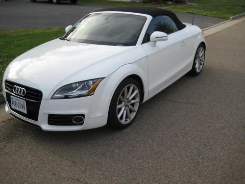 2012 audi tt roadster convertible white 2.0t awd