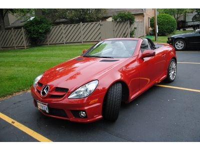 Mercedes, benz, convertible, hard top, 2 door, 2011, red, excellent condition