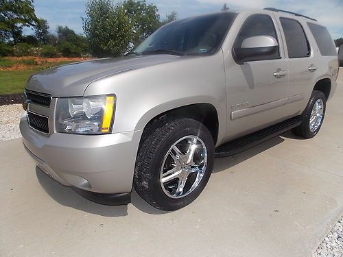 2007 chevrolet tahoe lt 4x4 leather loaded new car trade very nice no reserve!!!