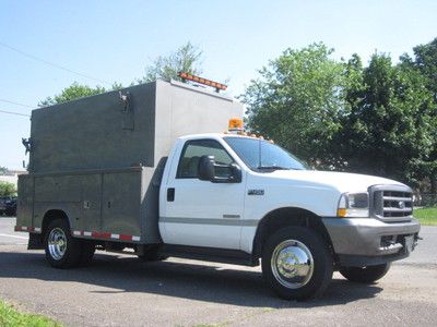 2003 ford f450 diesel dually box truck utility service 1 owner 38k clean runsgr8