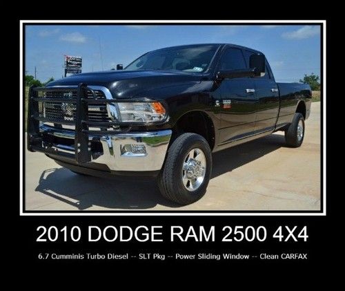 4x4 cummins turbo diesel -- 2 owners -- slt pkg -- lwb -- clean carfax!