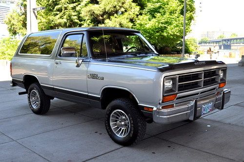1988 dodge ramcharger le 4x4 survivor very original and well cared for