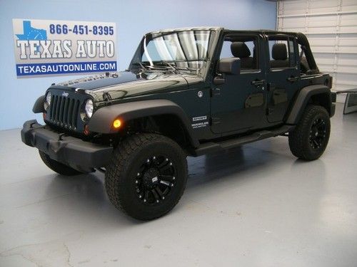 We finance!!!  2011 jeep wrangler unlimited sport 4x4 lifted hard top texas auto