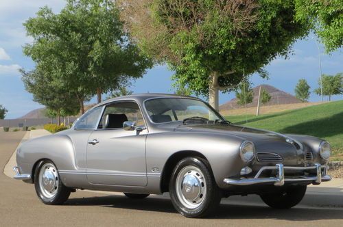 1968 karmann ghia beautifully refinished in porsche seal grey rust free must see