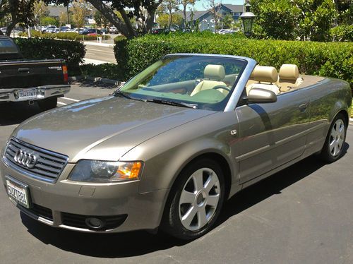 2006 audi a4 cabriolet convertible 2-door 1.8l - beige color, great condition