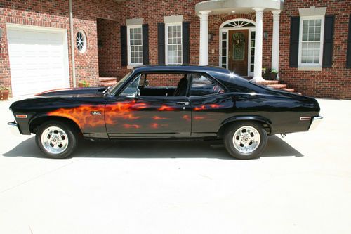 Incredible 1972 ss nova wiith 468/550 hp bb and real fire flame custom paint