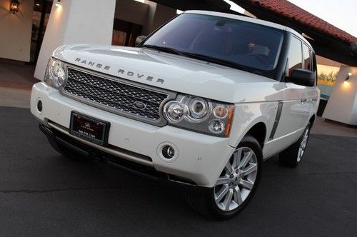 2008 range rover supercharged. rear int. loaded. white/black. very clean in/out.