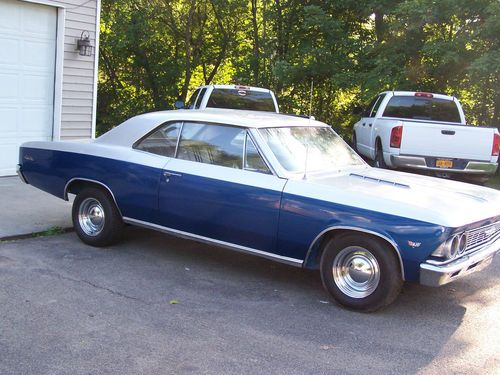 66 chevelle blue &amp; silver