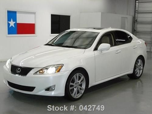 2007 lexus is250 sunroof paddle shift spoiler only 53k! texas direct auto