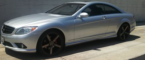 2008 mercedes benz cl550, silver on black amg, p1 p2 package, $4000 in wheels