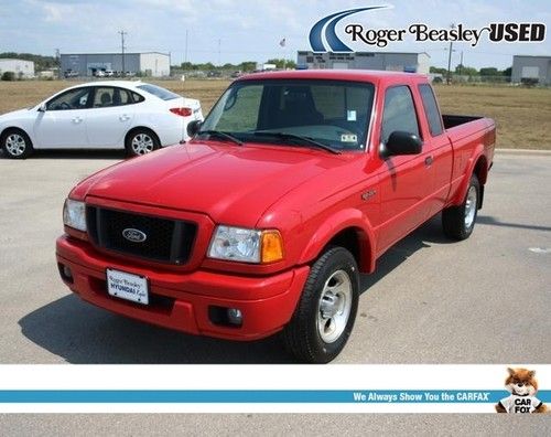 2004 ford ranger edge rwd automatic red pickup 4-wheel abs we finance