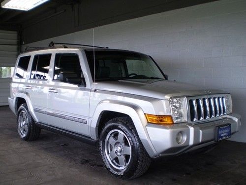 2007 jeep commander limited 4wd 4.7l lthr 3rd row tv/dvd 100k nice