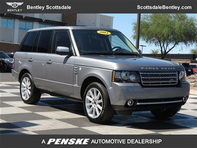 2012 land rover range rover 4wd 4dr sc ,grey, low miles